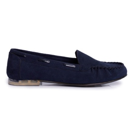 Naisten Loaferit Sergio Leone Suede Navy Blue MK722 tummansininen