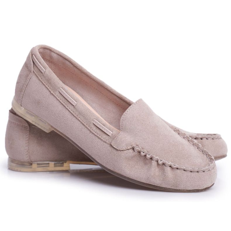 Naisten Loaferit Sergio Leone Suede Beige MK722