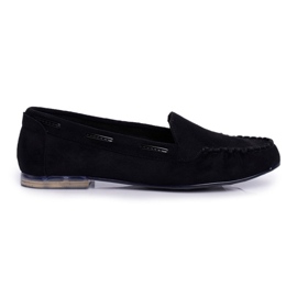 Naisten Loaferit Sergio Leone Suede Musta MK722