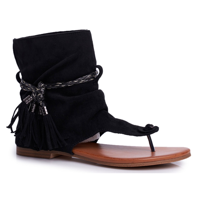 SEA Naisten sandaalit Varvastossut, joissa varsi Musta SL1011 Madrit