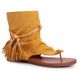 PS1 Naisten sandaalit Varvastossut, joissa varsi Keltainen SL1011 Madrit PS1 Naisten sandaalit Varvastossut, joissa varsi Keltainen SL1011 Madrit