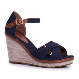 SEA Naisten sandaalit Wedge Blue LaMane tummansininen
