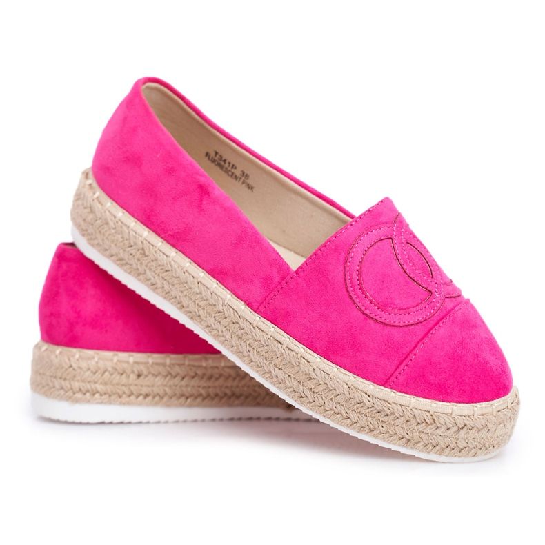 PS1 Naisten espadrillit Paksu pellavapohja Fuchsia Febi vaaleanpunainen PS1 Naisten espadrillit Paksu pellavapohja Fuchsia Febi vaaleanpunainen