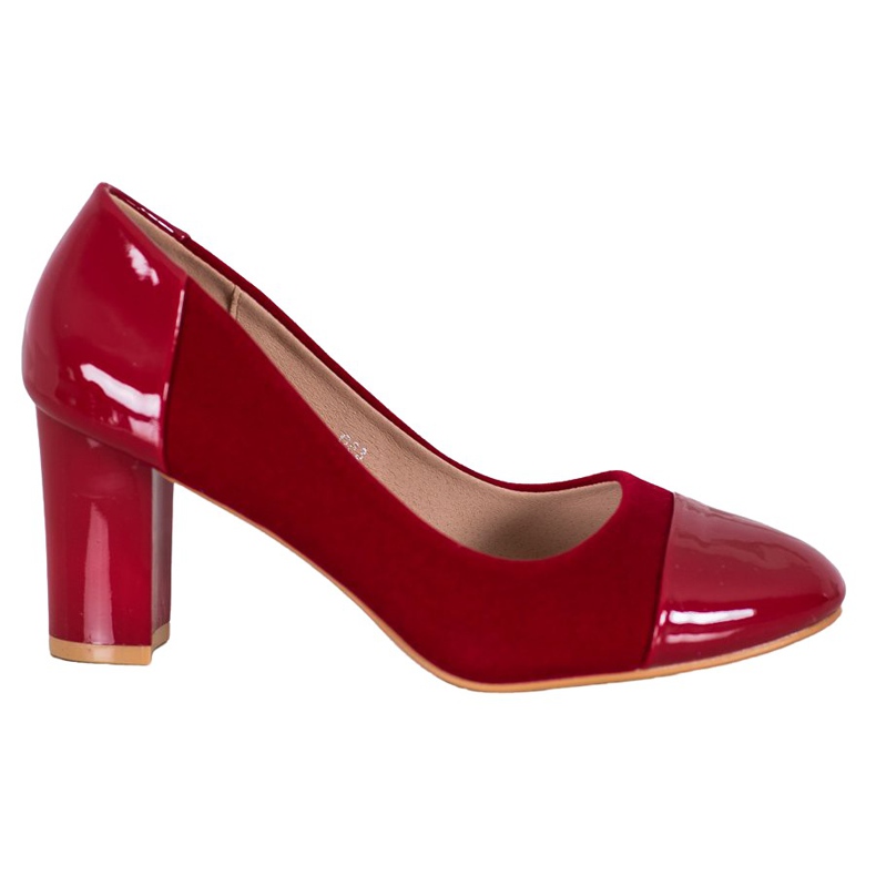 Weide Burgundin pumput punainen