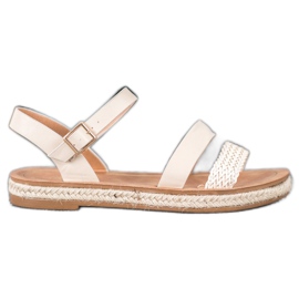 SHELOVET Punotut Eco Nahka Sandaalit ruskea