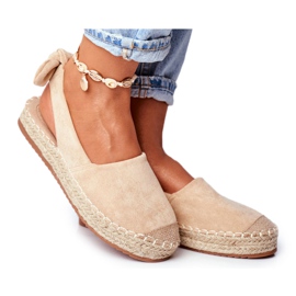 FRJ Naisten espadrillit Suede Beige Contour