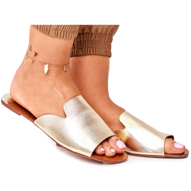 HAN Naisten Flat Gold Mimios -tossut kultainen