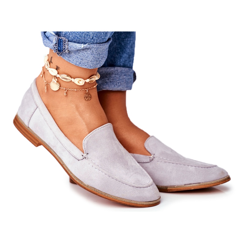 PS1 Naisten Brogues Slip On Suede Harmaa Twinky