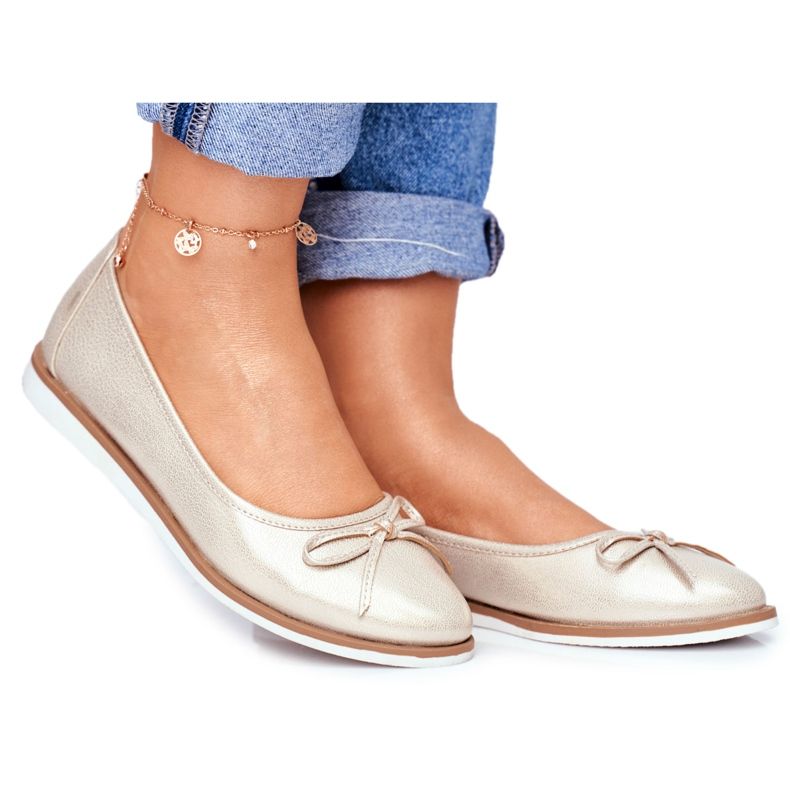 Naisten ballerinat Sergio Leone Gold BL612 kultainen