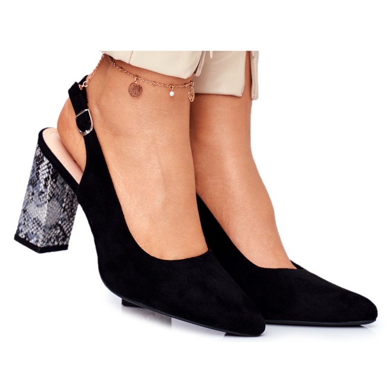 Naisten Avokkaat Avokorkoiset Sergio Leone Black Snake PB218 musta