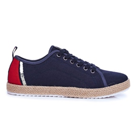 Miesten lenkkarit Big Star Espadrilles Navy Blue FF174154 tummansininen