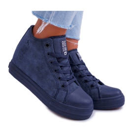 Naisten lenkkarit Big Star Navy Blue EE274125 tummansininen