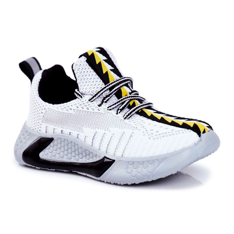 FRROCK Urheilukengät Lasten harmaa ja valkoinen ommel