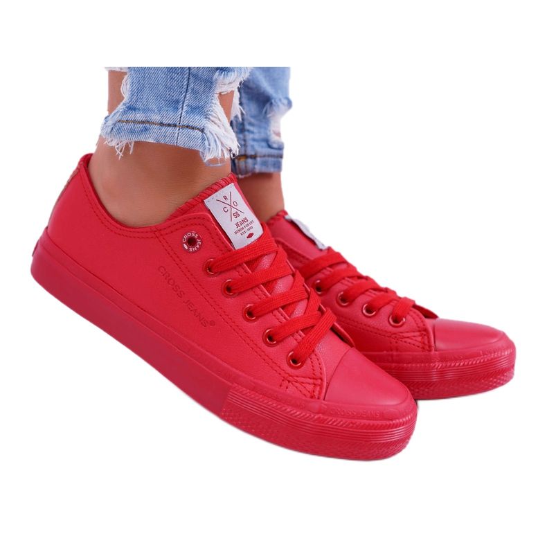 Cross Jeans Naisten lenkkarit Cross Farkut Punainen DD2R4032