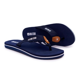 Naisten tohvelit Varvastossut Big Star Navy Blue DD274A254 tummansininen