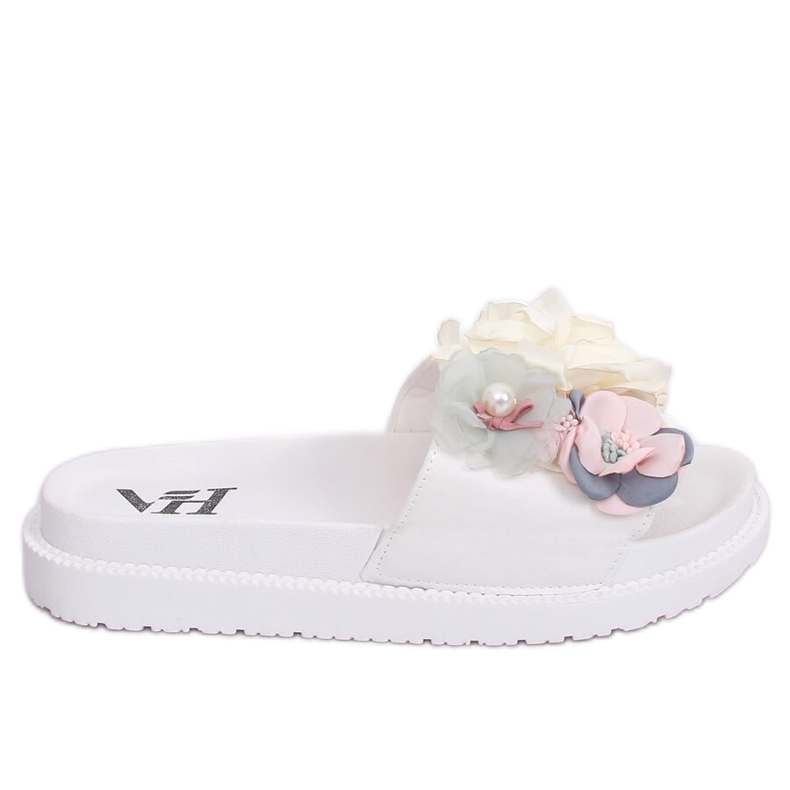 Valkoiset korkeat pohjatossut PT-109 Valkoinen