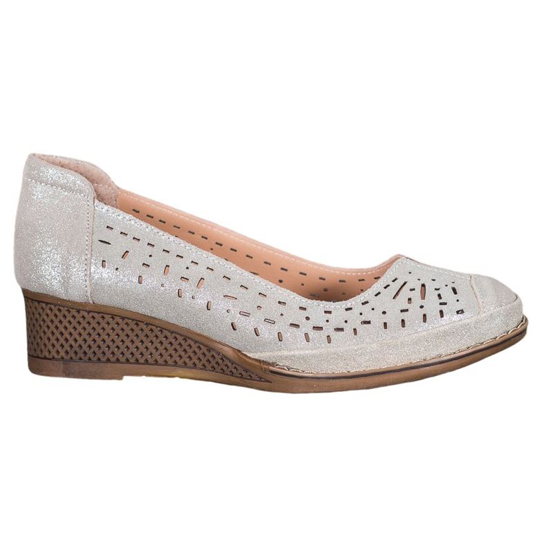 Filippo Nahkapumput glitterillä ruskea