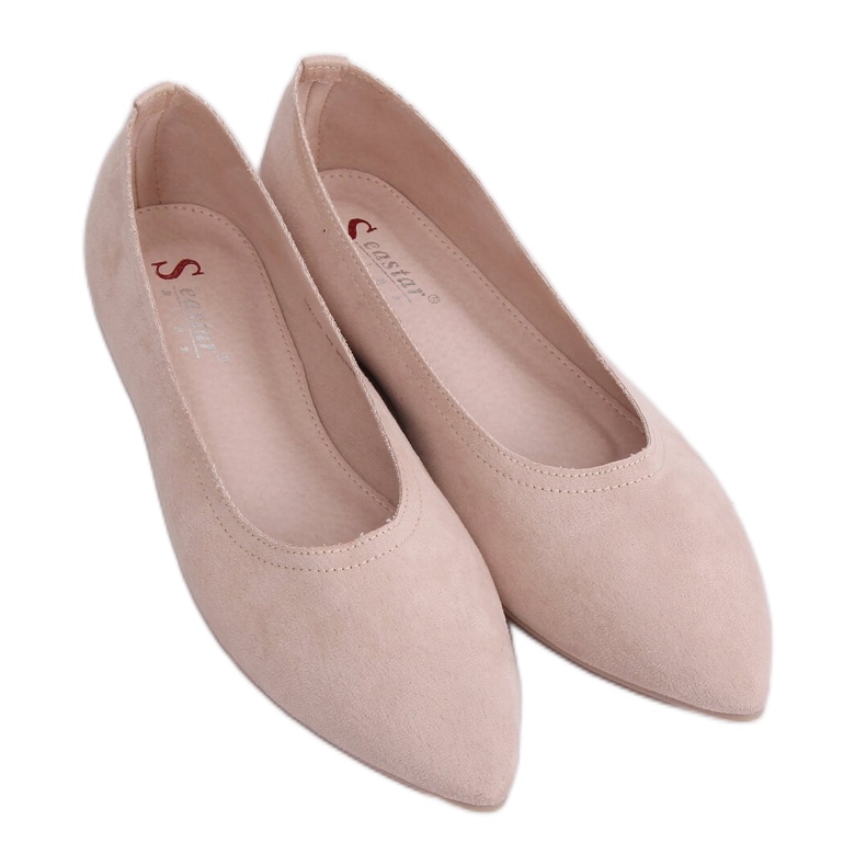 Naisten beige ballerinat NK19P Beige