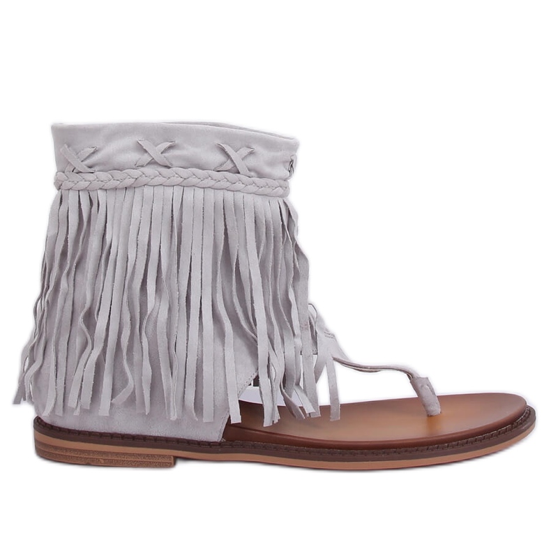 Harmaat varvastossut, joiden päällinen NS129P Harmaa