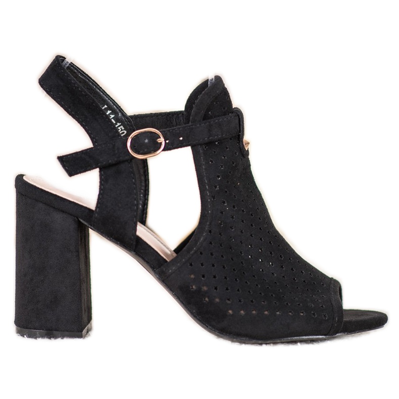 Small Swan Avoimet sandaalit tähdissä musta