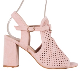 Small Swan Avoimet sandaalit tähdissä vaaleanpunainen