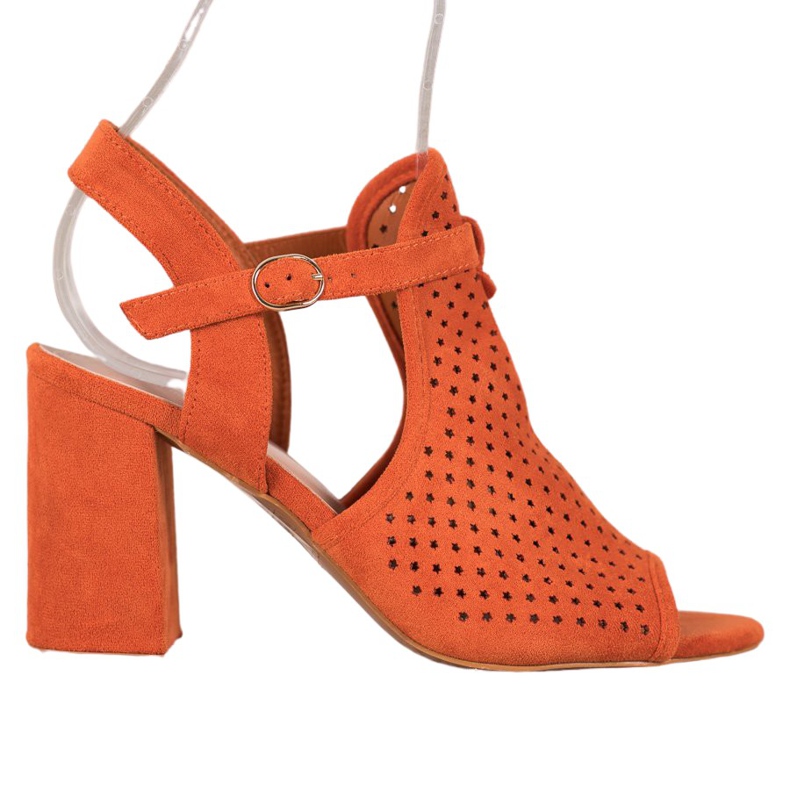 Small Swan Avoimet sandaalit tähdissä oranssi Small Swan Avoimet sandaalit tähdissä oranssi