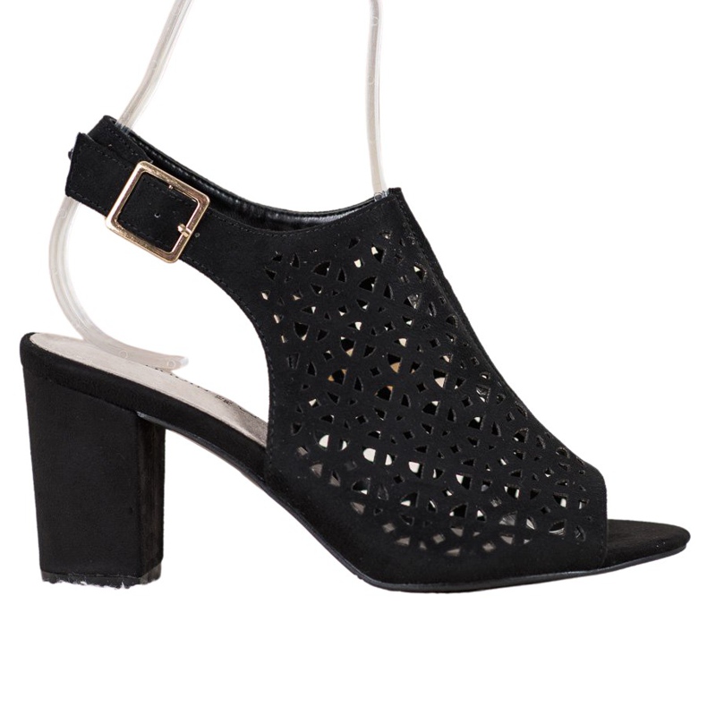 Goodin Avoimet sandaalit mokkanahalla musta