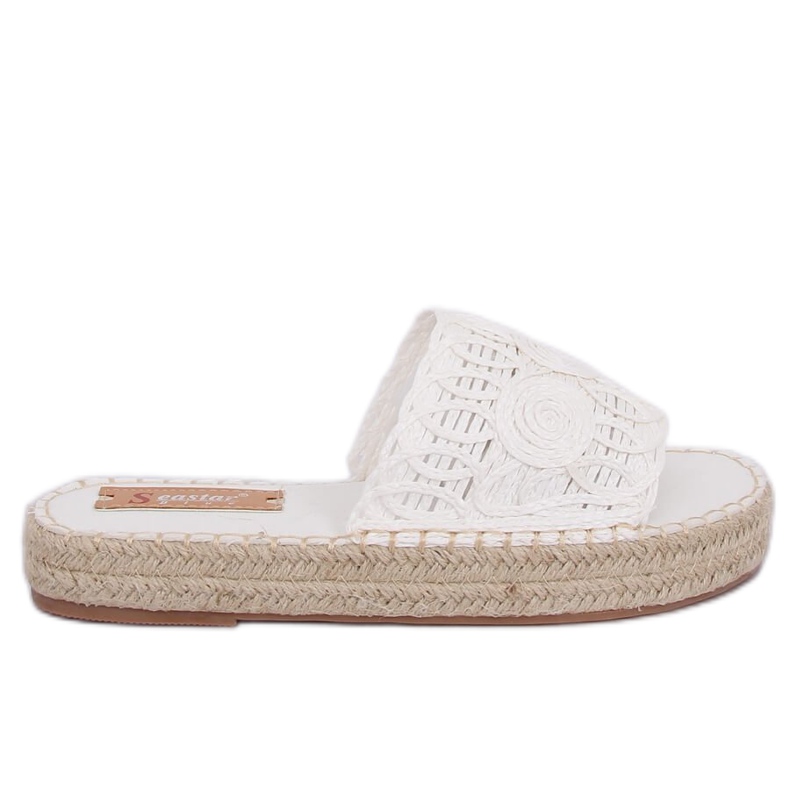 Valkoiset espadrillit T353P Valkoinen