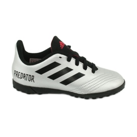 Adidas Predator 19.4 Tf Jr G25825 jalkapallokengät hopea