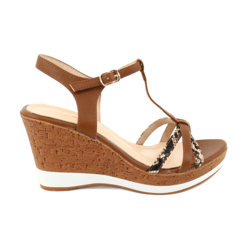 Sandaalit kiilassa Sergio Leone SK308 ruskea