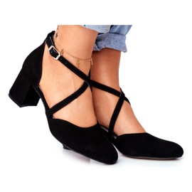 Naisten Avokkaat Maciejka Nahka Musta 04070-01