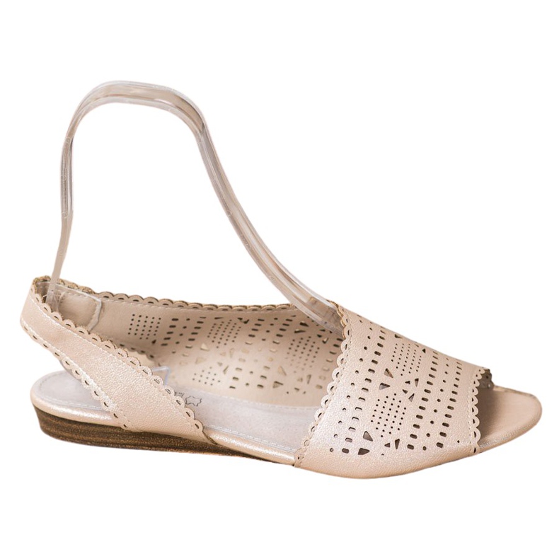 Goodin Kiiltävät kultaiset sandaalit kultainen