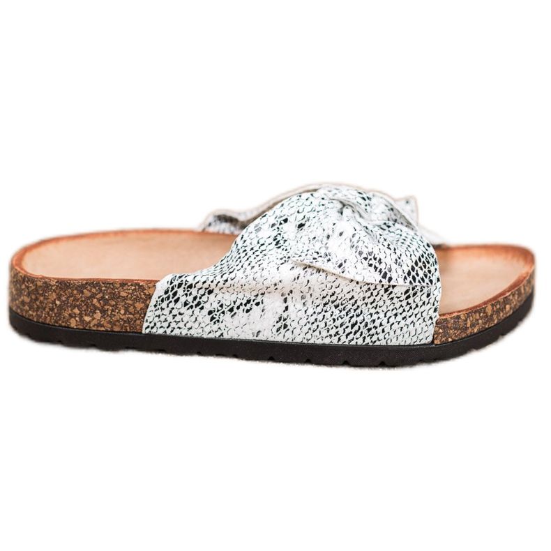 Bella Paris Snake Print -tossut harmaa