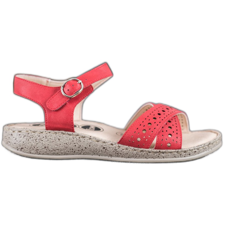 SHELOVET Kevyet sandaalit alustalla punainen