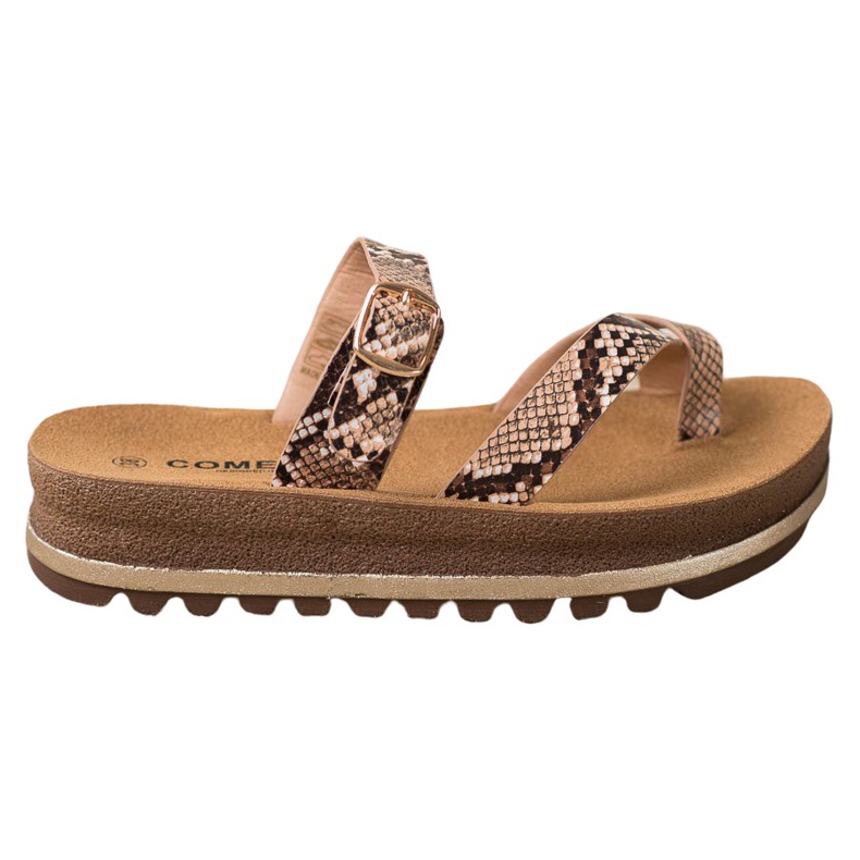 Comer Tossut muotialustalla monivärinen