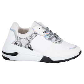 SHELOVET Snake Print Tennarit valkoinen monivärinen