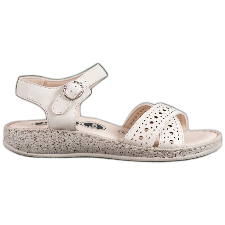 SHELOVET Kevyet sandaalit alustalla beige