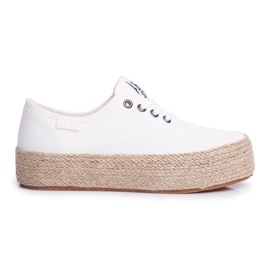 Naisten Espadrilles Big Star White FF274143 valkoinen