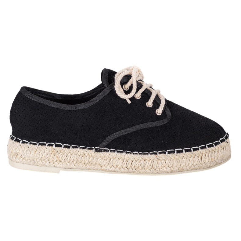 SHELOVET Suede Espadrilles musta