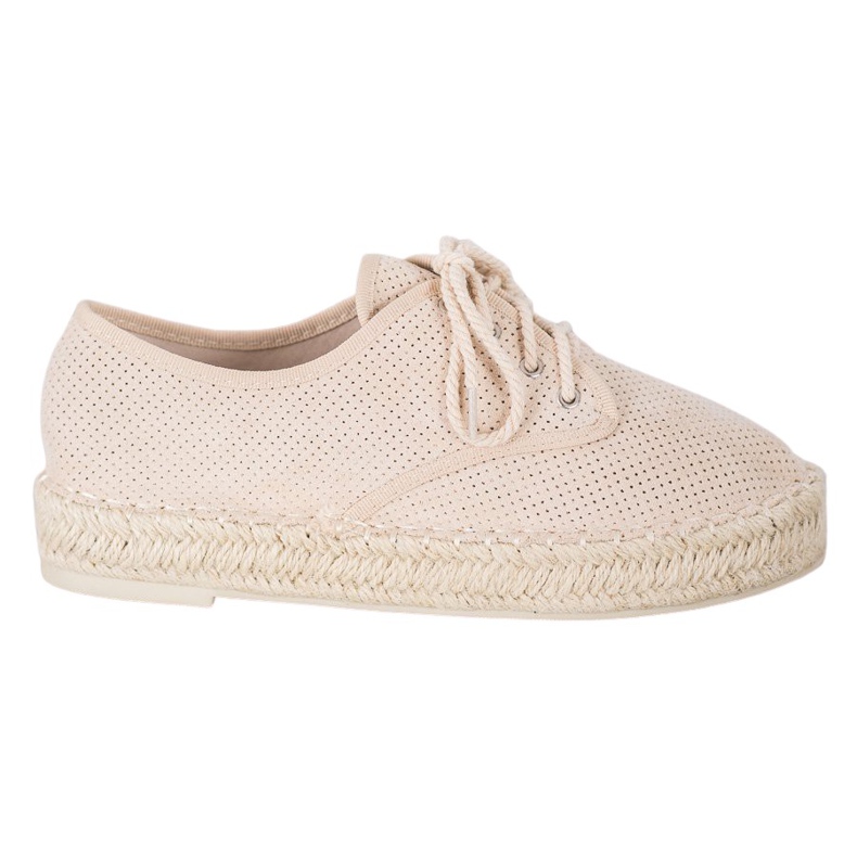 SHELOVET Suede Espadrilles ruskea