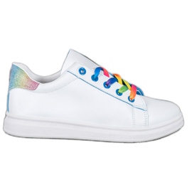 SHELOVET Muodikkaat urheilukengät valkoinen