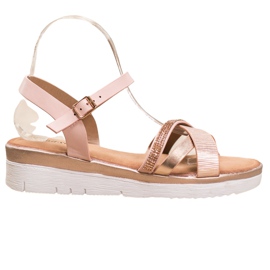 Small Swan Mukavat sandaalit, joissa on kuutiometriä keltainen