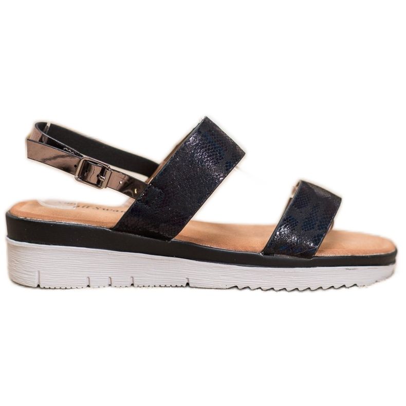 Small Swan Mukavat sandaalit holoefektillä musta