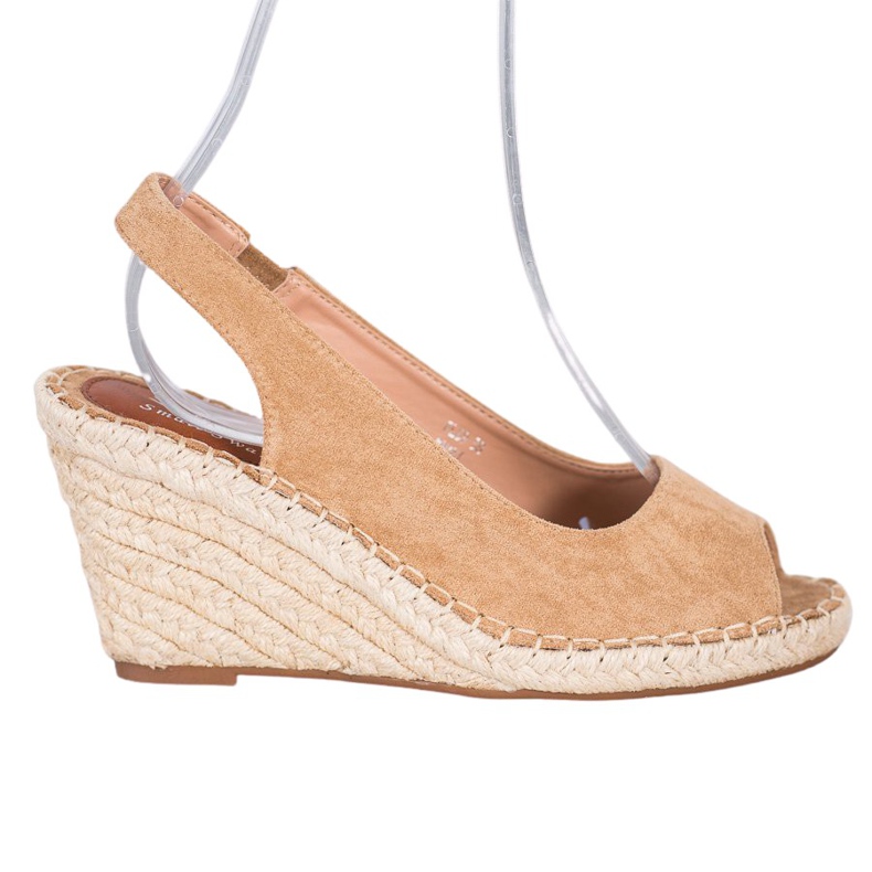 Small Swan Ruskeat sandaalit korkealla kiilalla