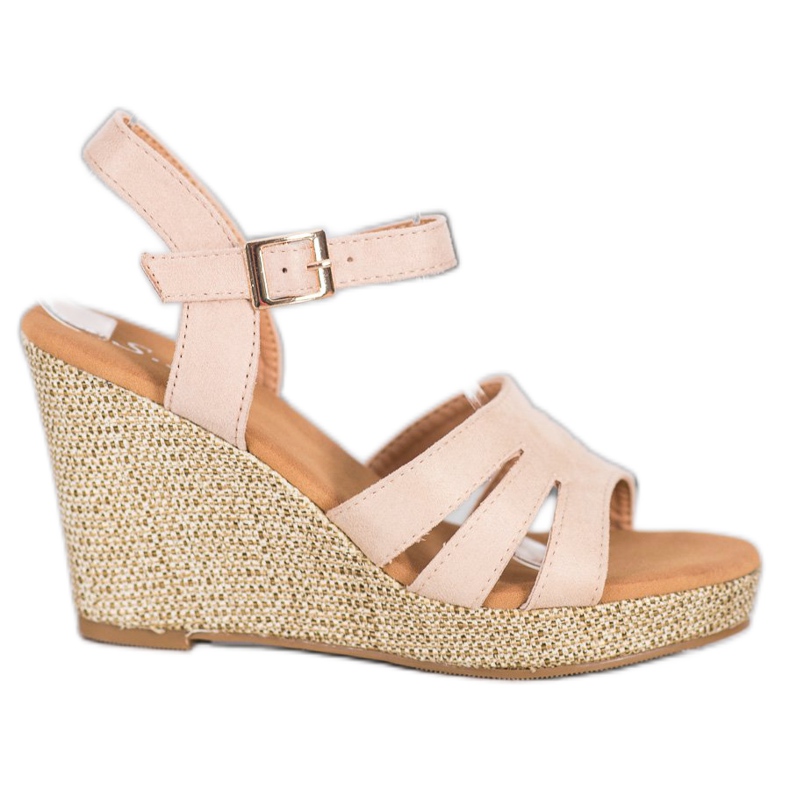 Small Swan Klassiset Eco -nahkaiset sandaalit beige