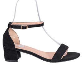 Small Swan Matalakorkoiset sandaalit musta