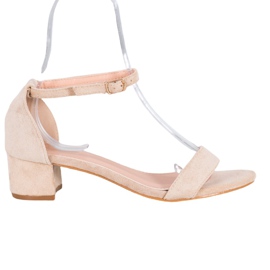 Small Swan Matalakorkoiset sandaalit ruskea