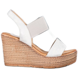 Sea Elves Wedge Slip-On Sandaalit beige valkoinen
