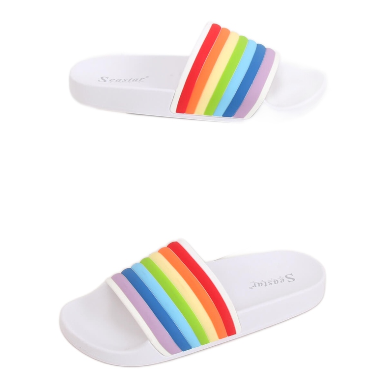 Valkoiset sateenkaaratossut T325P Valkoinen monivärinen