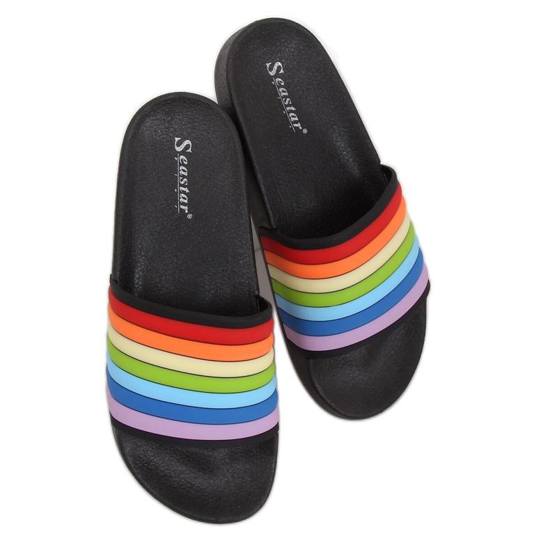 Mustat sateenkaaratossut T325P Musta monivärinen